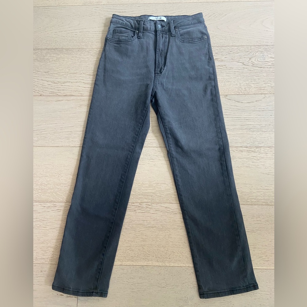 JOE’s JEANS High-waisted Straight Leg Jeans Size 27 Faded Black Wash Classic EUC - Picture 3 of 11
